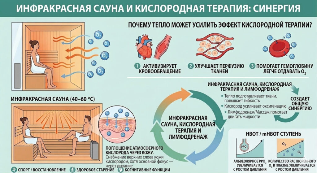 Infrared Sauna + O2 + Lymphatic Drainage (RU)